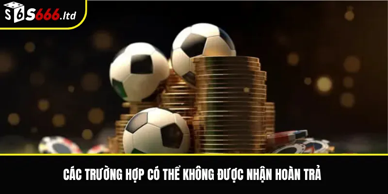 Các trường hợp có thể không được nhận hoàn trả