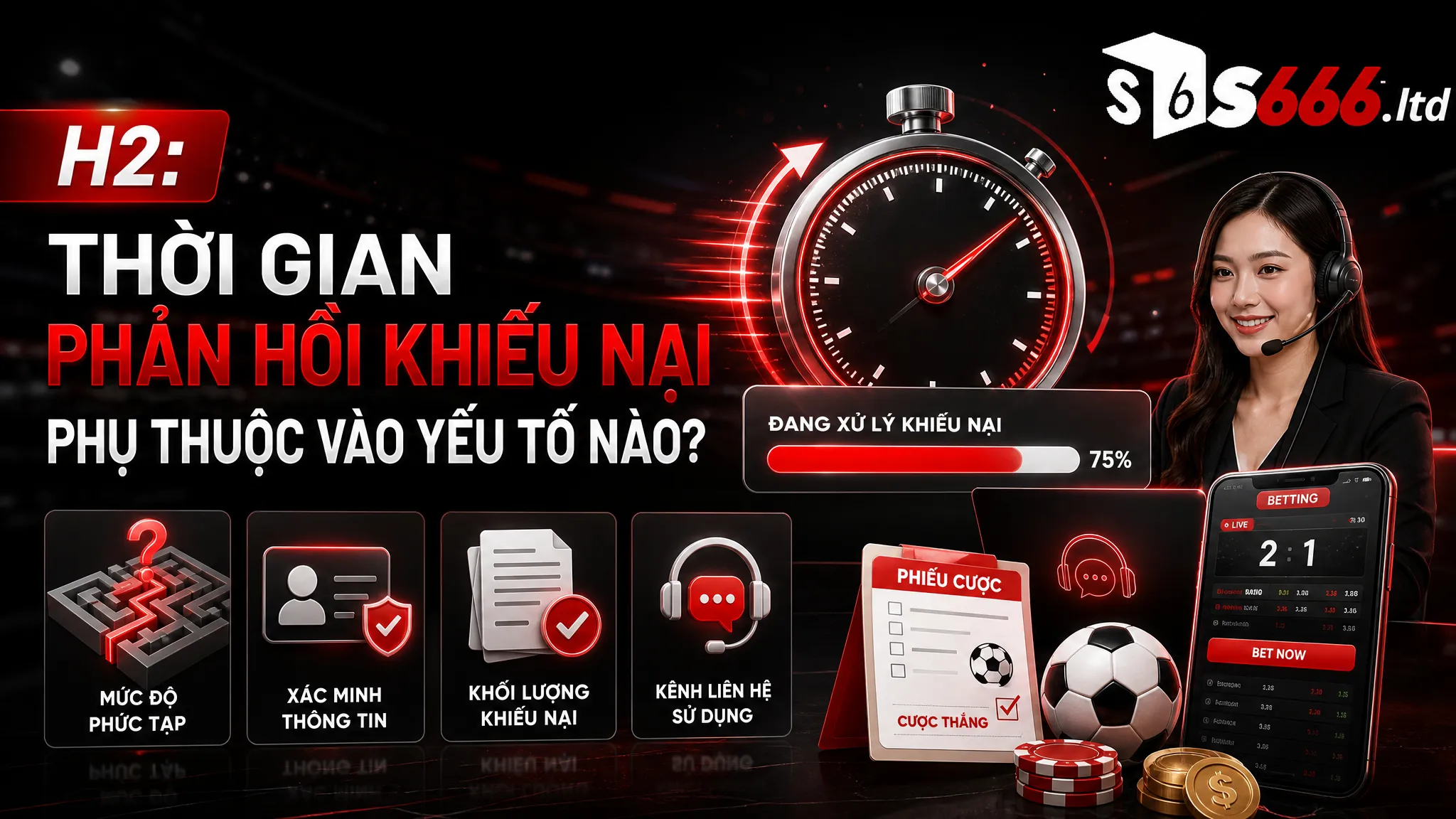 Thời gian phản hồi khiếu nại phụ thuộc vào yếu tố nào?